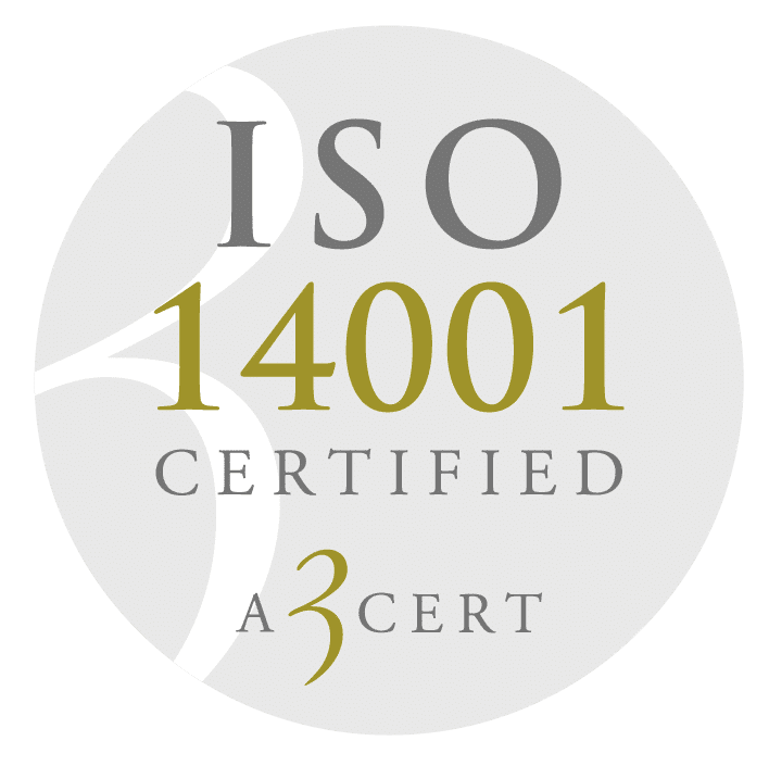 ISO 14001 Certified A3cert